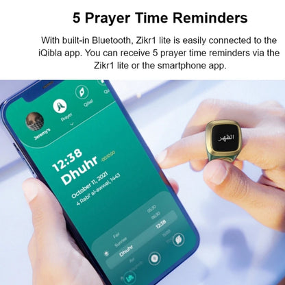 Smart & Digital Tasbeeh Counter Ring - Zikr Counter (Prayer Time Alerts)
