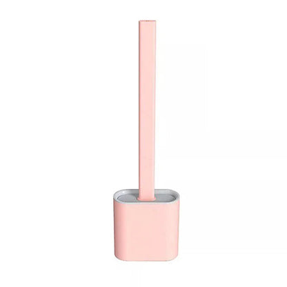 Silicone Toilet Cleaner Brush With Holder