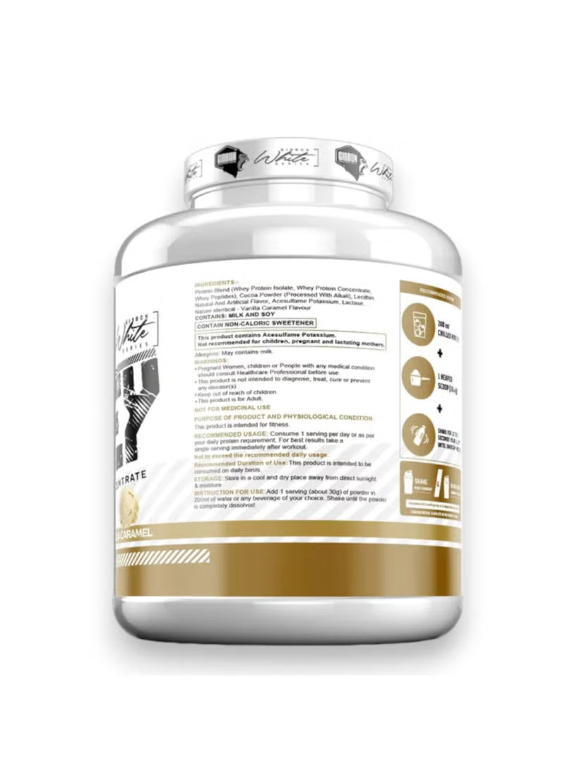 Supplement container with label on a white background