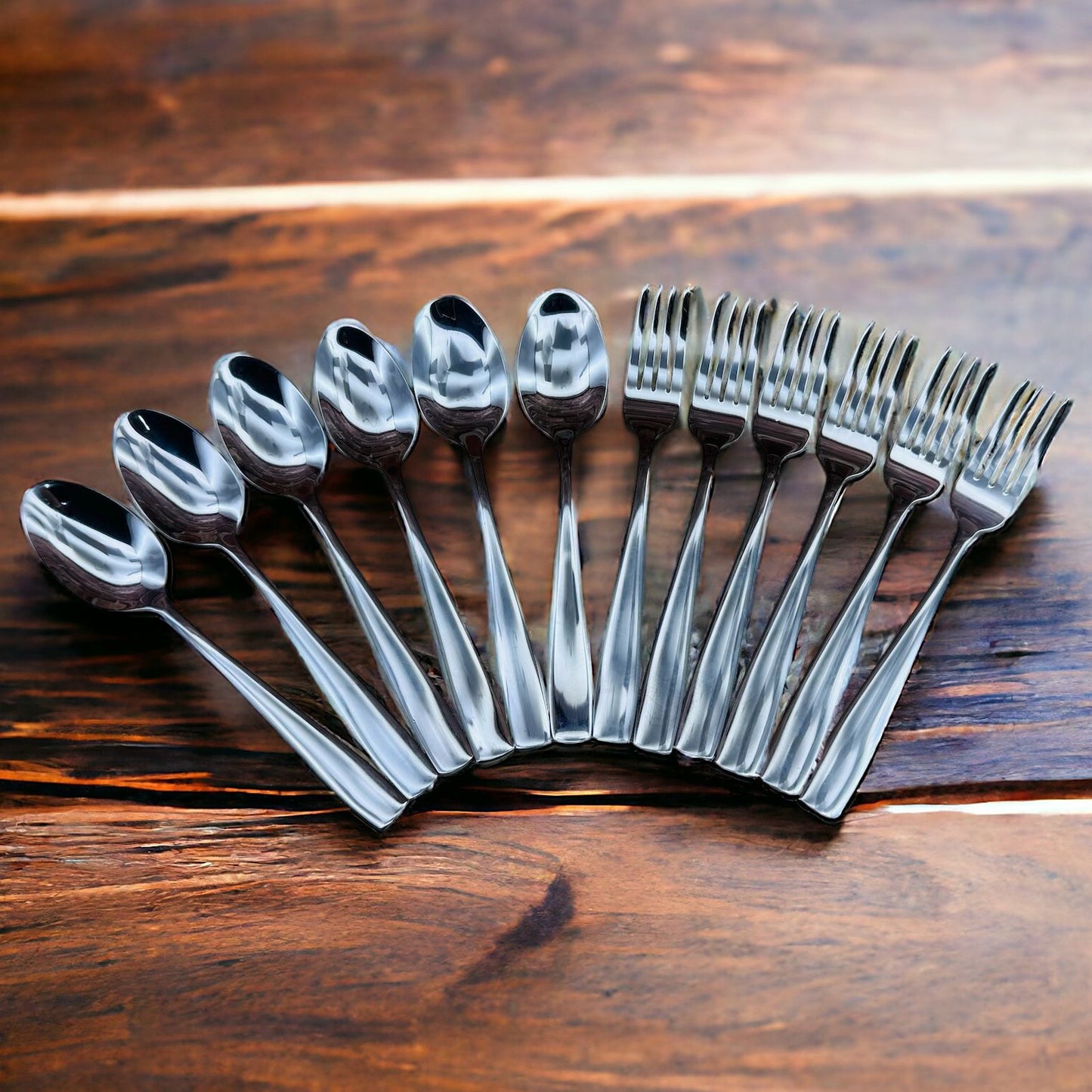 Stainless steel spoons 18 pieces set