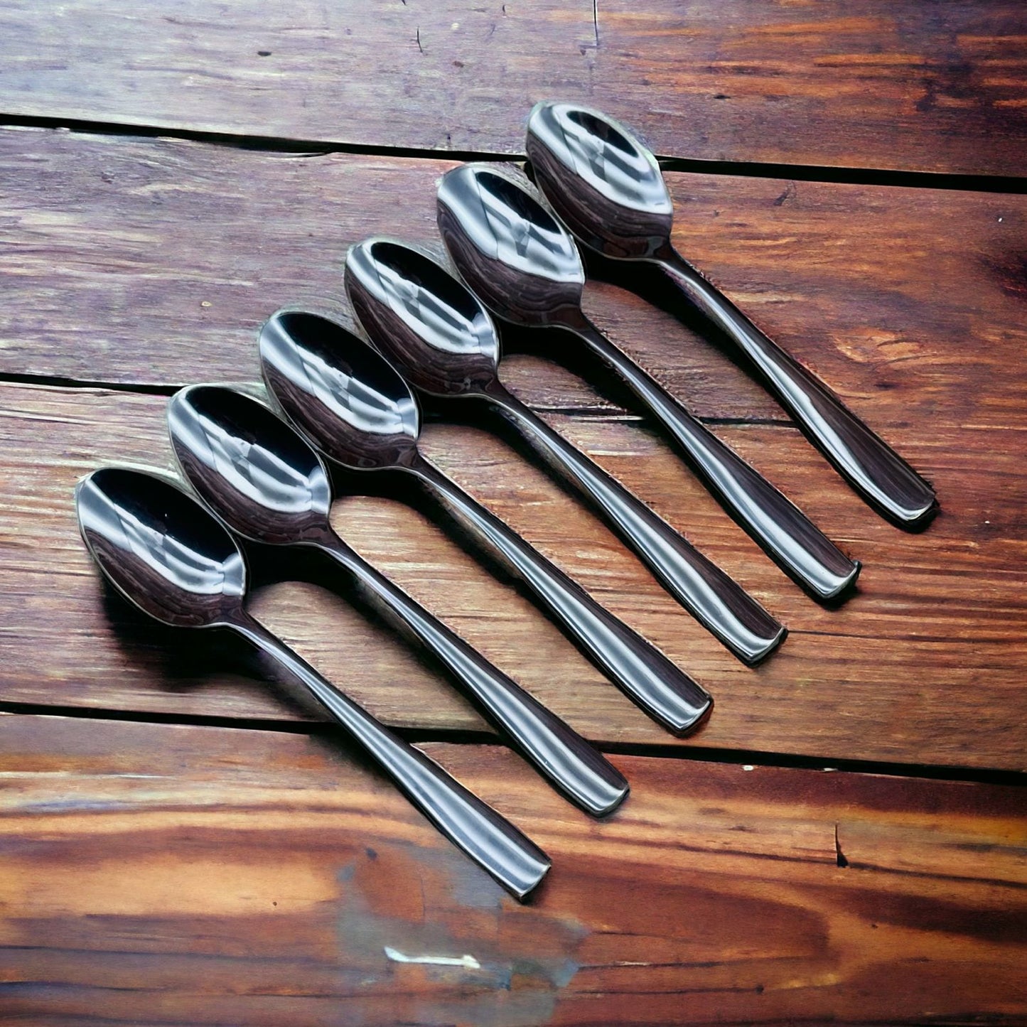 Stainless steel spoons 18 pieces set