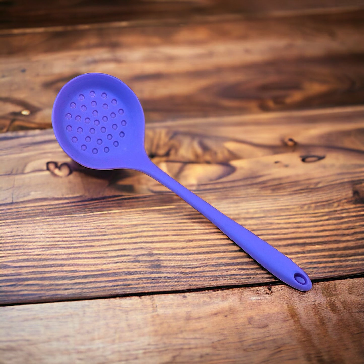 Silicone Slotted Spoon, Strainer Spoon, Skimmer Spoon