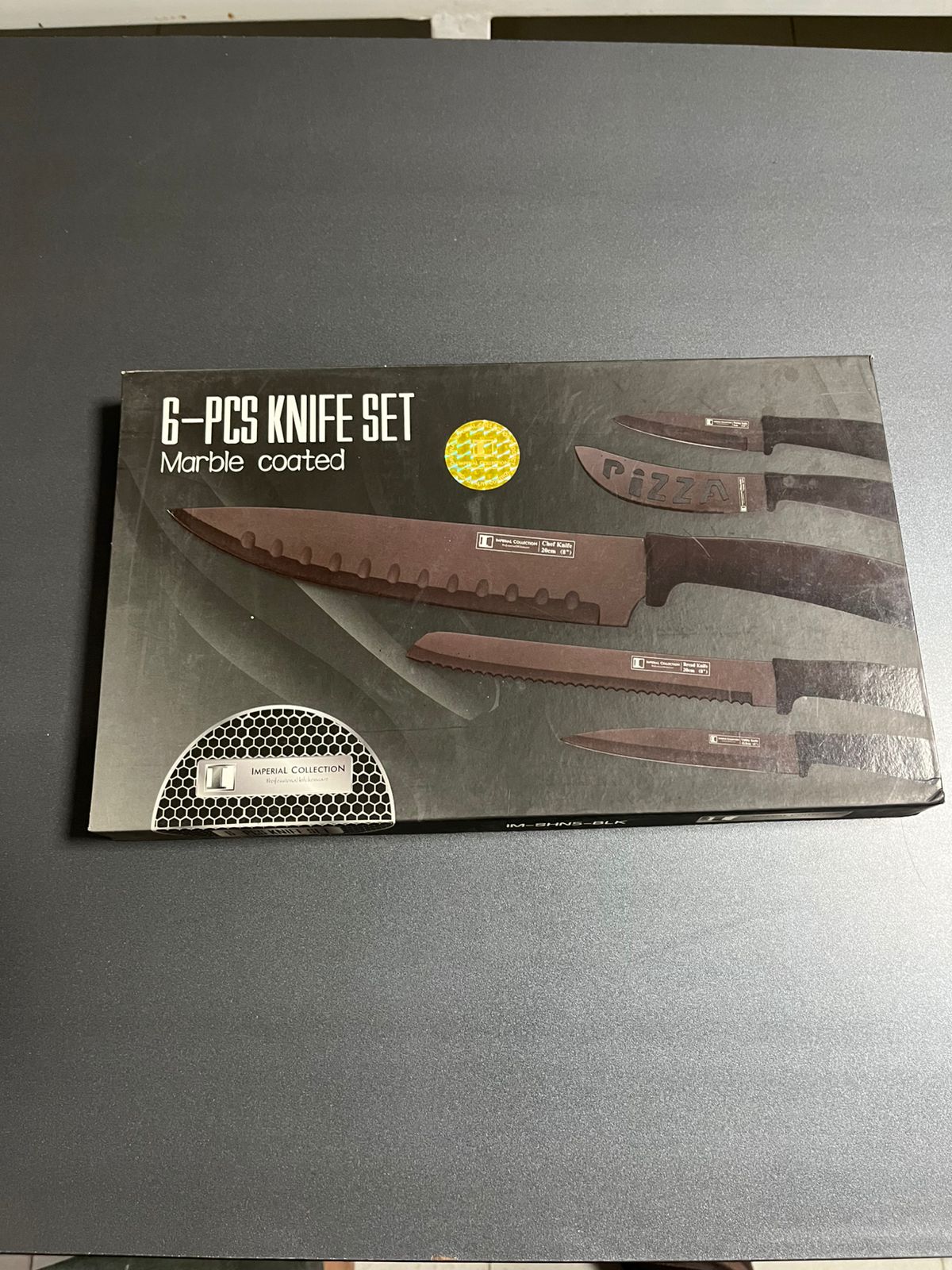 Imperial Collection 6-Pcs Marble Coated Knife Set (IM-SHN5-STN)