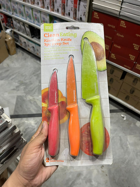 Taylor's Eye Witness Clean Eating Knife Set - 3 Pc Kitchen Knives
