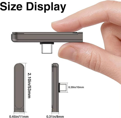180° Foldable Type-C Fast Charging & Data Transfer Converter