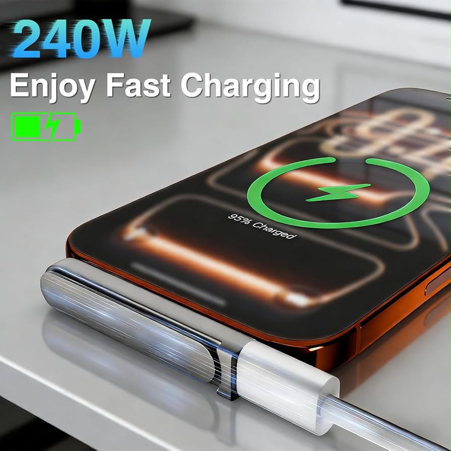 180° Foldable Type-C Fast Charging & Data Transfer Converter