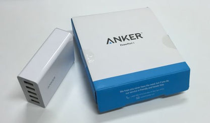 Anker PowerPort 5 40W - Smart IQ USB Charger with 5 Ports