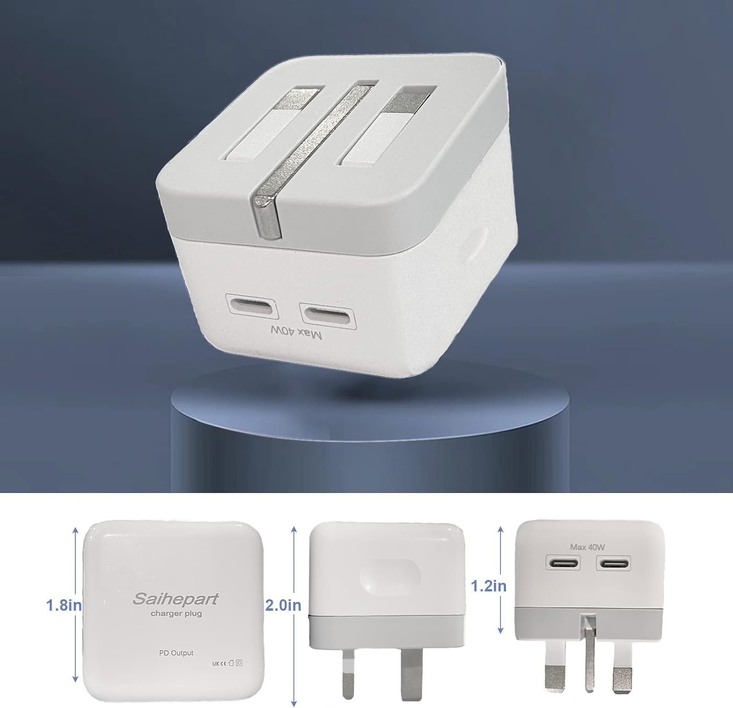 Apple 40W Dual USB-C +C Power Adapter - Armaa Store Pk