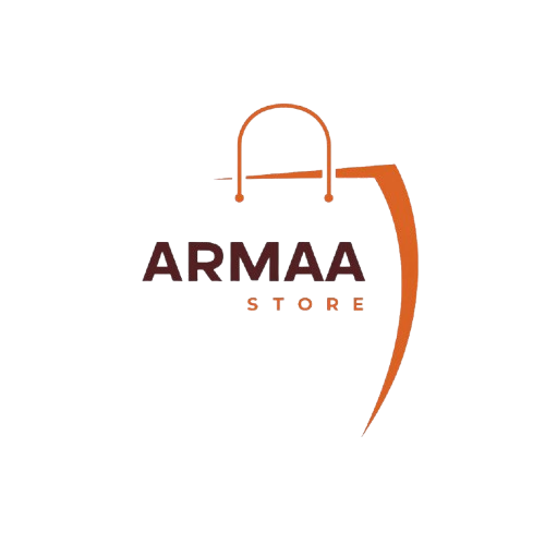 Logo of ARMAA Store with a stylized bag design on a white background