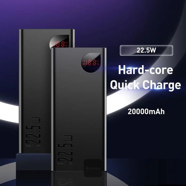 Baseus Adaman Metal 22.5W 10000mAh Fast Charging Power Bank - Premium Metal Body, Super-Fast Charging - Armaa Store Pk