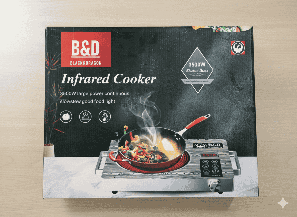 Black & Dragon 3500W Infrared Hot Plate - Armaa Store Pk