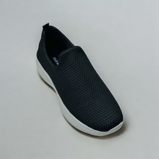 Black Grey Fly Knitted Running Sneakers - Armaa Store Pk