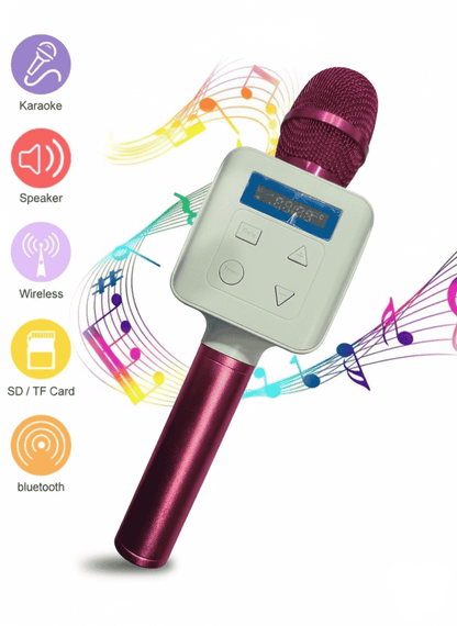 Bluetooth Wireless Karaoke Microphone - Wireless Mic with Built-in Speaker - Armaa Store Pk