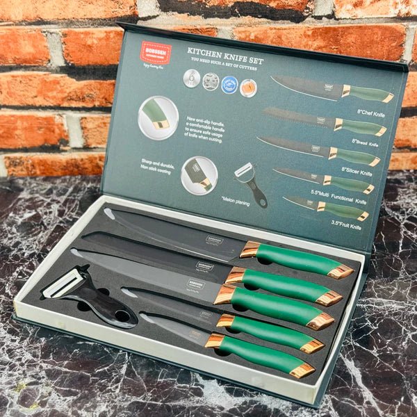 Bobssen 6pcs Kitchen Knife Set - Armaa Store Pk