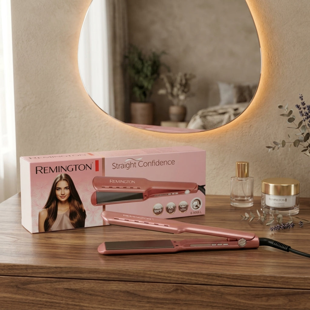 Remington Keratin Therapy Curl & Straight Hair Straightener – 950°F High Heat Styling Iron