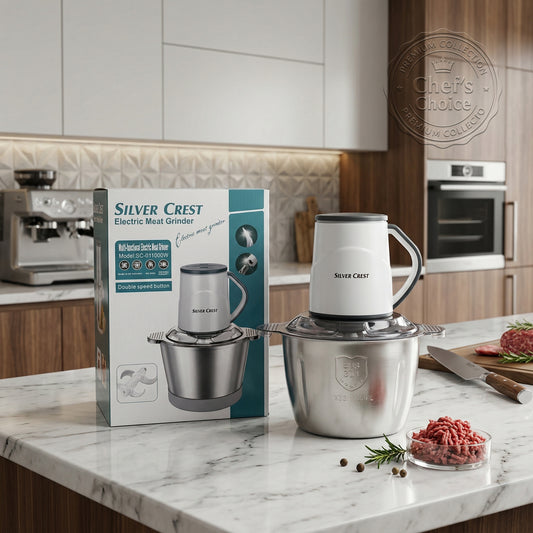 Silver Crest 3L Chopper | Electric Meat Grinder white Motor