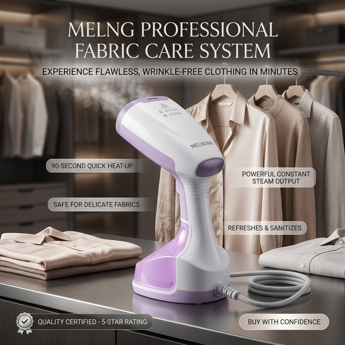 New Amazing Clothes Steamer | Handheld Garment Steamer