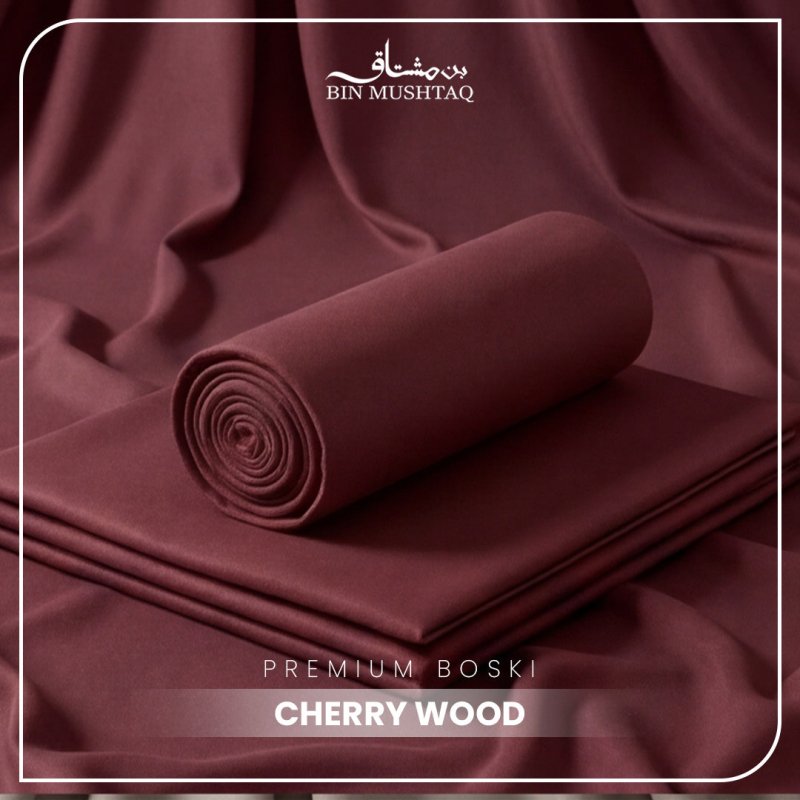 Cherry Wood - Imperial Original Unstitched Boski - Bin Mushtaq