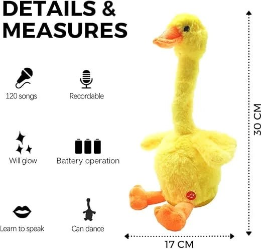Cute Dancing & Talking Duck Toy – Fun Interactive Playmate for Kids - Armaa Store Pk