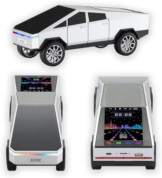 Cybertruck Car Shaped Wireless Bluetooth Speaker – Premium Portable Stereo Sound with LED Lights - Armaa Store Pk