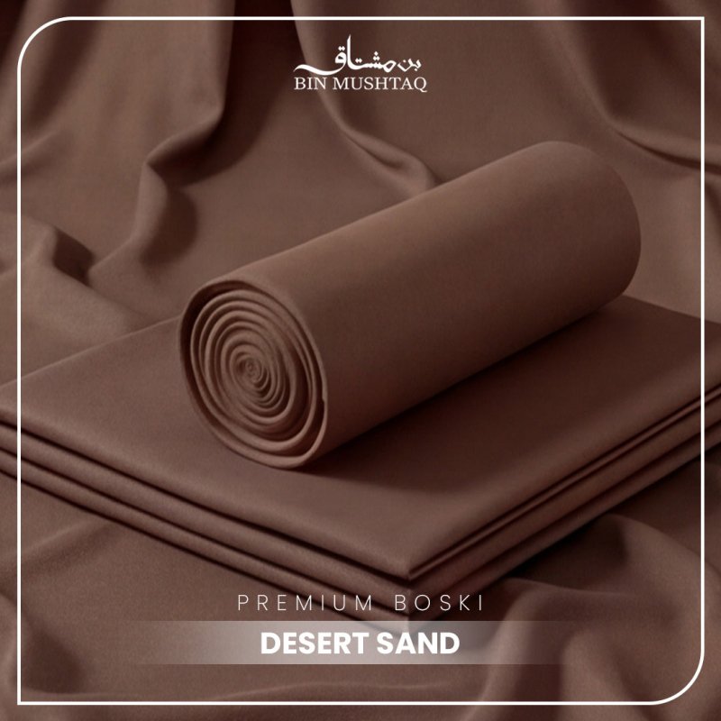 Desert Sand - Imperial Original Unstitched Boski - Bin Mushtaq