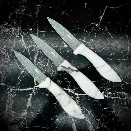 DIEO Marble Kitchen Knife Set - Pack of 3 - Armaa Store Pk