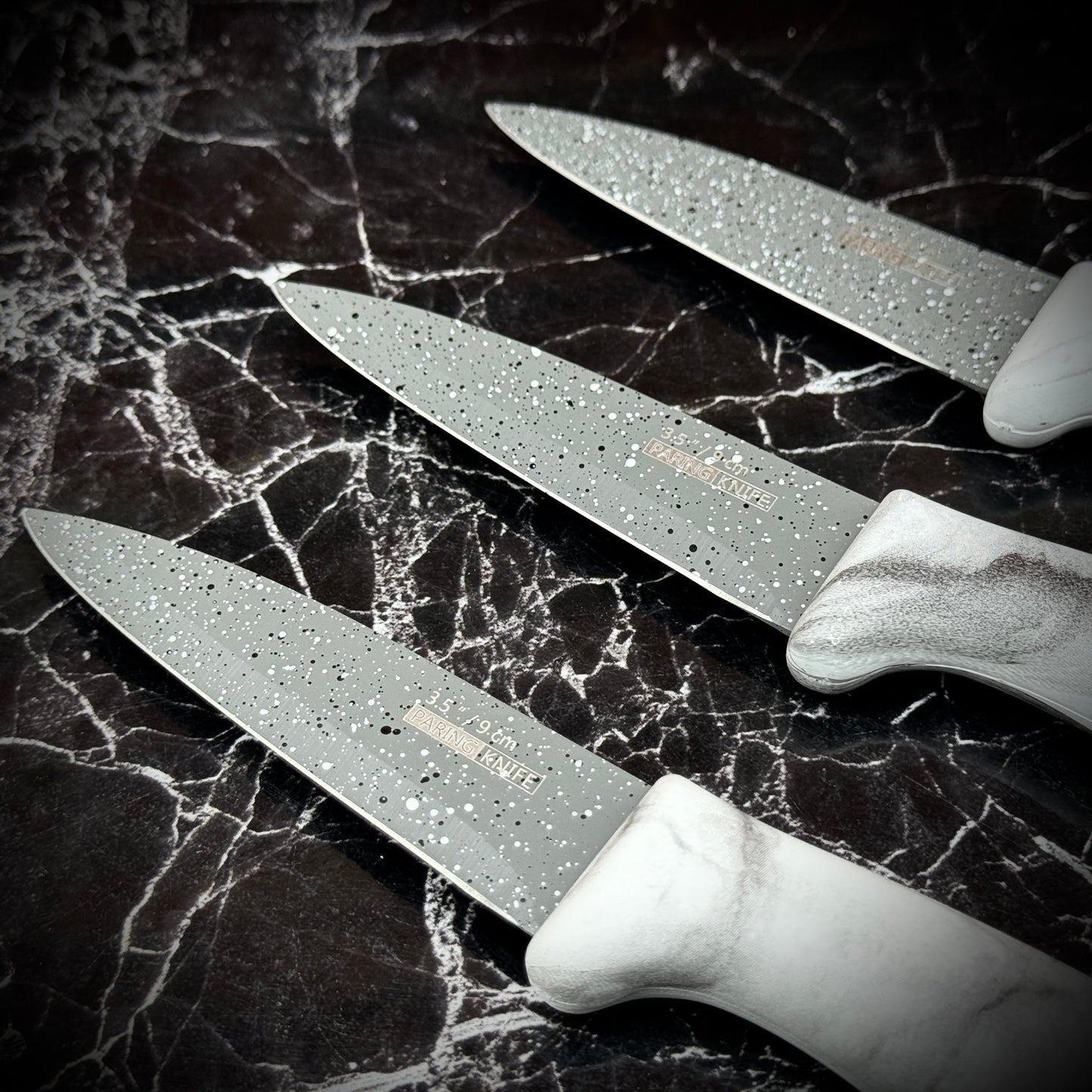DIEO Marble Kitchen Knife Set - Pack of 3 - Armaa Store Pk