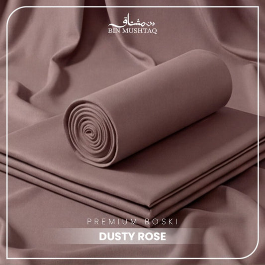 Dusty Rose - Imperial Original Unstitched Boski - Bin Mushtaq