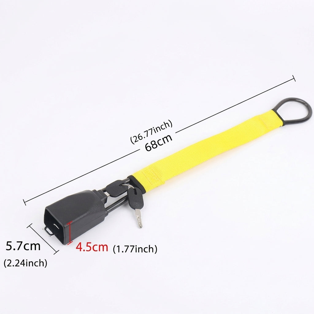 Car Anti-Theft Security Lock – Heavy-Duty Steering Wheel to Seat Belt Lock with Protective Cover
