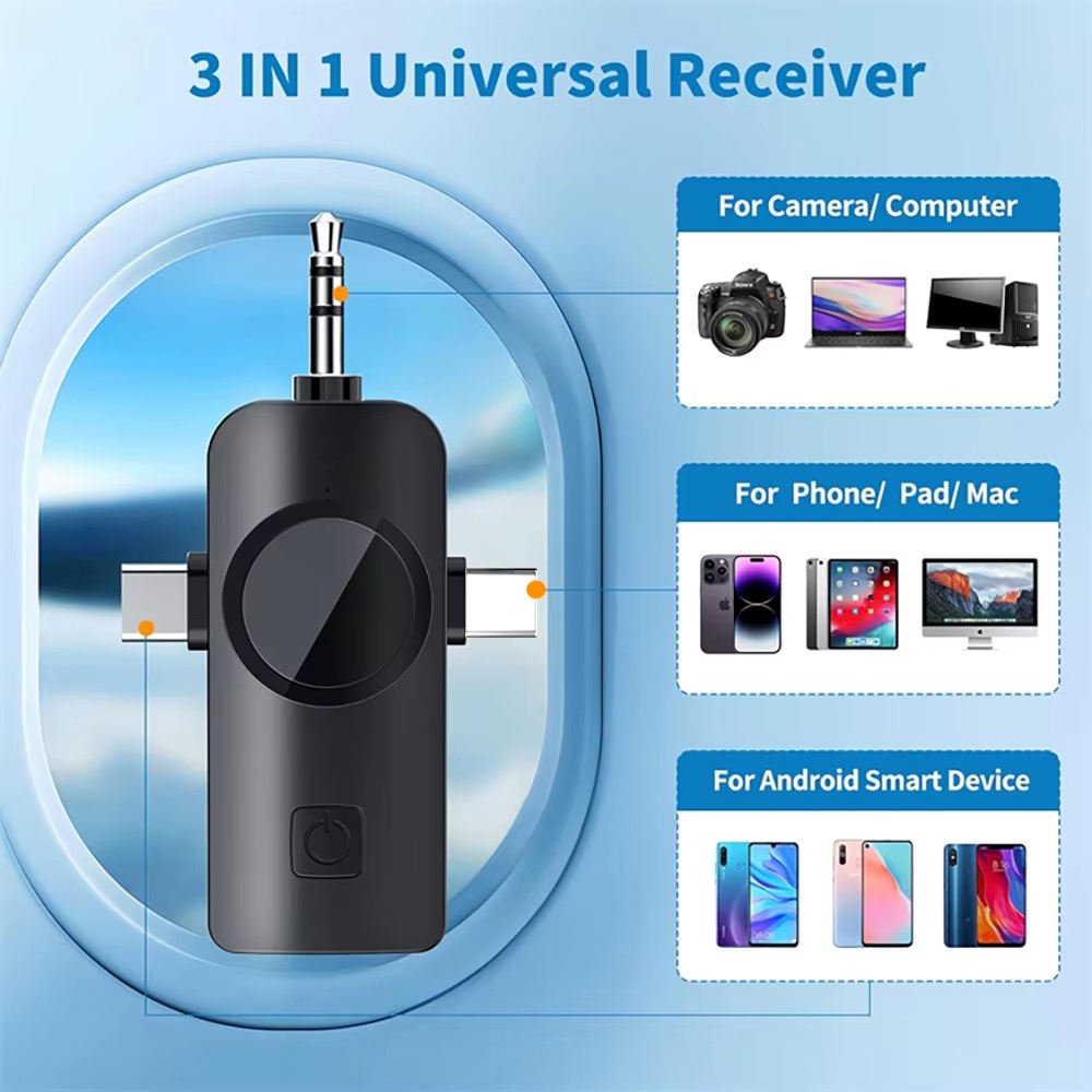 F11-2 3 in 1 Wireless Microphone - For Mobile Phone Video Recording, Vlogging, and for Studio Use - Armaa Store Pk
