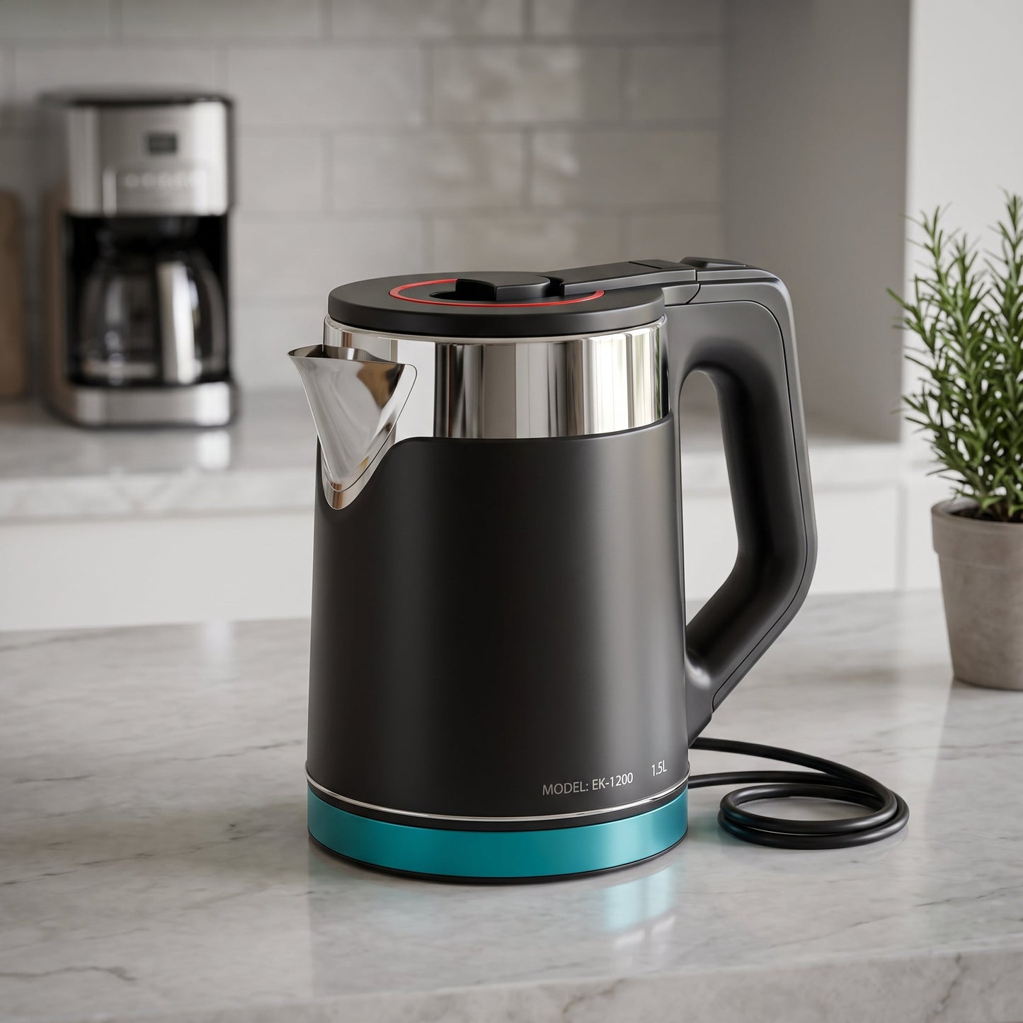 Fast Boiling & Modern Kitchen Design – 1.5L 1000W Electric Kettle - Armaa Store Pk