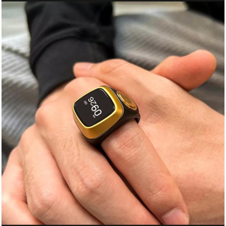 Smart & Digital Tasbeeh Counter Ring - Zikr Counter (Prayer Time Alerts)