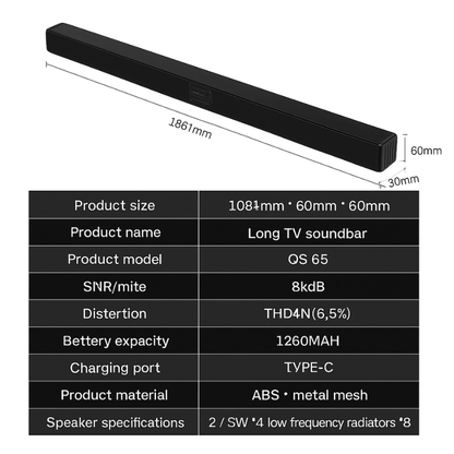 Great Wall Home TV Soundbar - Smart Bluetooth TV Speaker with Powerful Bass - Armaa Store Pk