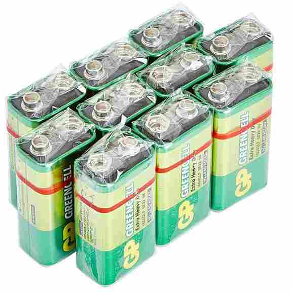 Green Cell 9 Volt Heavy Duty Battery - 10 Pcs Box | Zero Mercury Added | Long Life Power - Armaa Store Pk