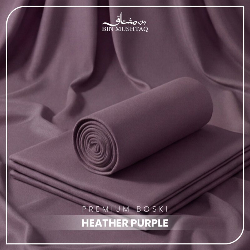 Heather Purple - Imperial Original Unstitched Boski - Bin Mushtaq