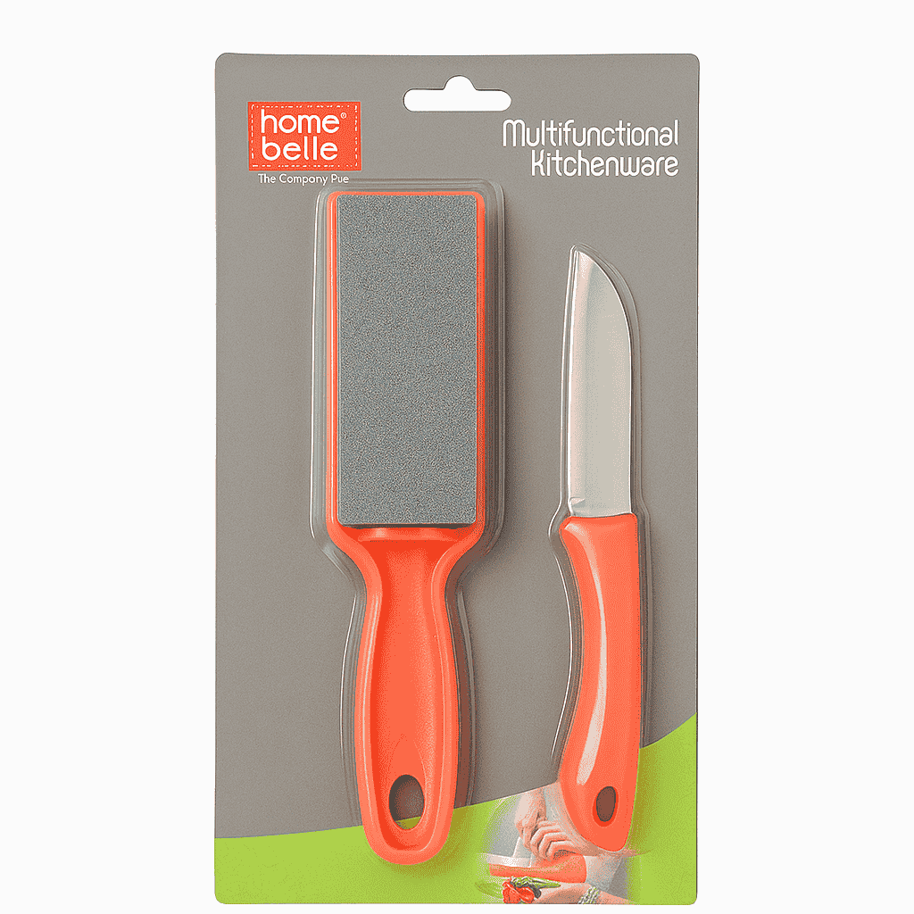Home Belle Kitchen Helping Tools - Pocket Knife & Knife Sharpener - Armaa Store Pk