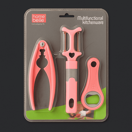 Home Belle Kitchen Tool Set - Peeler, Corkscrew & Bottle Opener - Armaa Store Pk