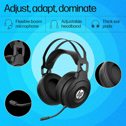 HP X1000 Wireless USB Over Ear Gaming Headphones with 7.1 Surround Sound with Mic/ 50 mm Drivers (Form Expired) - Armaa Store Pk