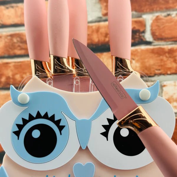 Huachuzu Kitchen Knife Set Wheat Stalk Six-piece Cartoon Knife - Armaa Store Pk