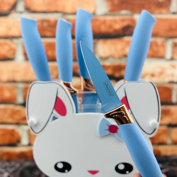 Huachuzu Kitchen Knife Set Wheat Stalk Six-piece Cartoon Knife - Armaa Store Pk