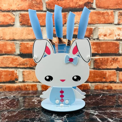 Huachuzu Kitchen Knife Set Wheat Stalk Six-piece Cartoon Knife - Armaa Store Pk