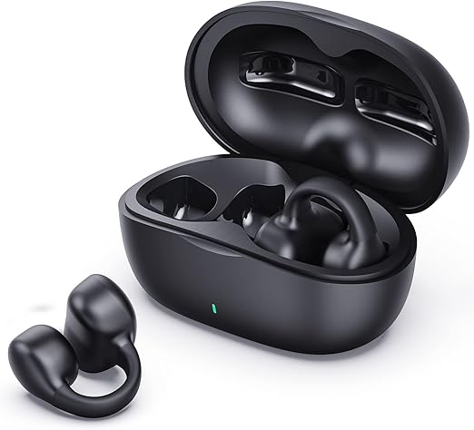 i113 Wireless Ear Clip Bone Conduction Headphones Fones - Bluetooth 5.3 Ear Clip On Ear Earring Sports Earphones Earbud Hooks - Armaa Store Pk