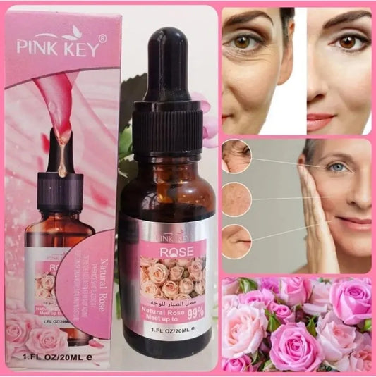 Pink Key Rose Facial Serum - Hydrating & Brightening Skincare