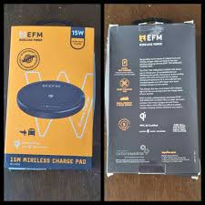 EFM Leather 15W Wireless Charge Pad - Ultra Fast Wall Charger