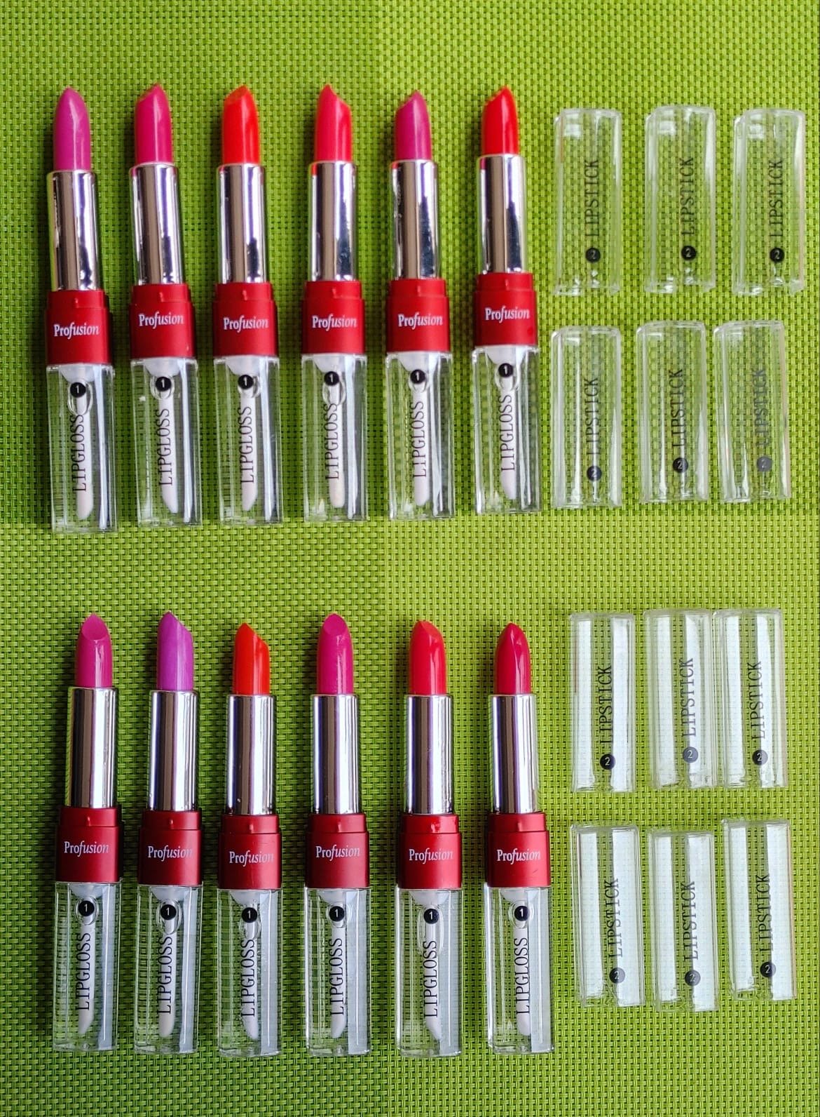 Imported 12 pack of Lipstick and lip gloss 2in1 - Armaa Store Pk
