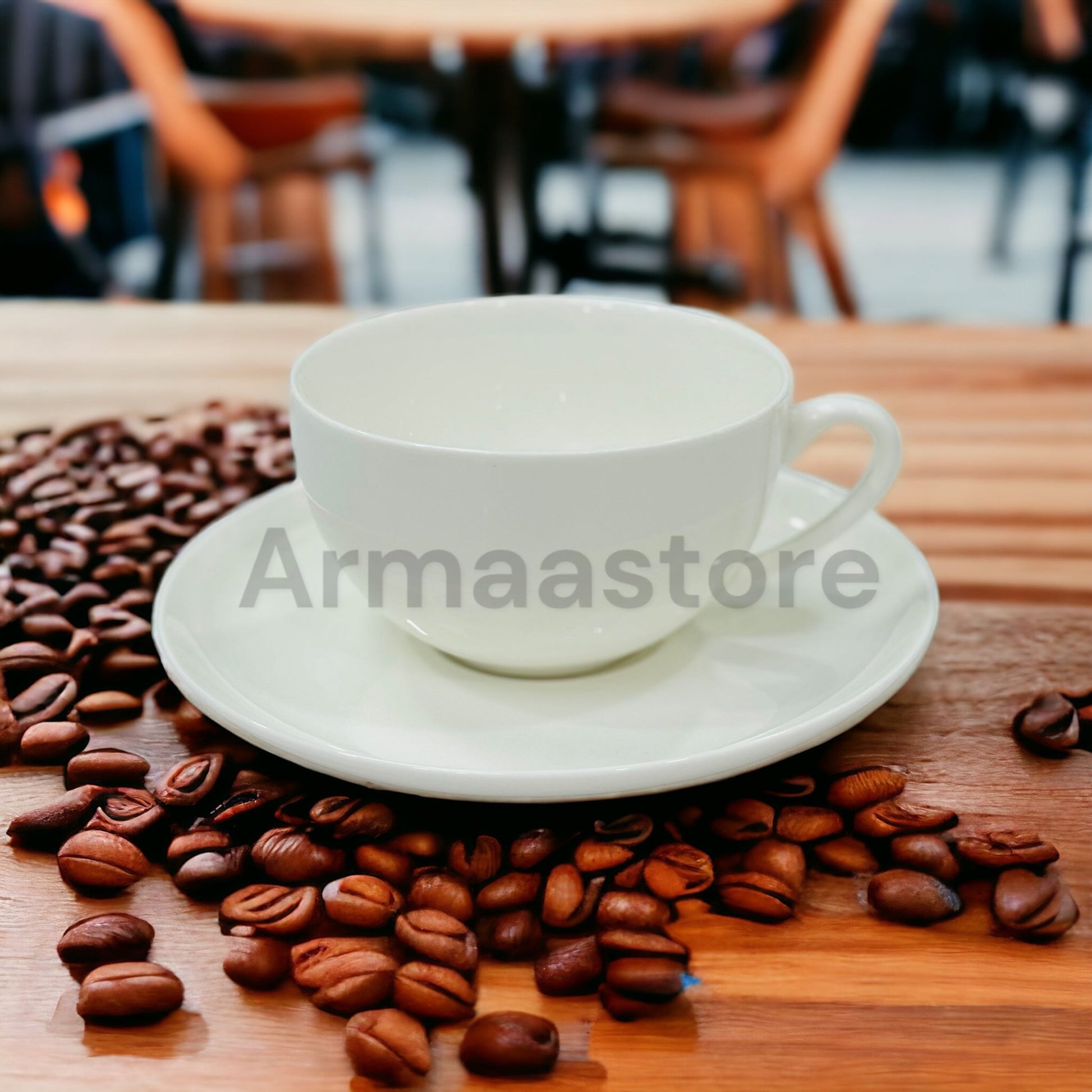 Imported 6 Pieces Tea And Coffee Cup Set with Plates - Armaa Store Pk