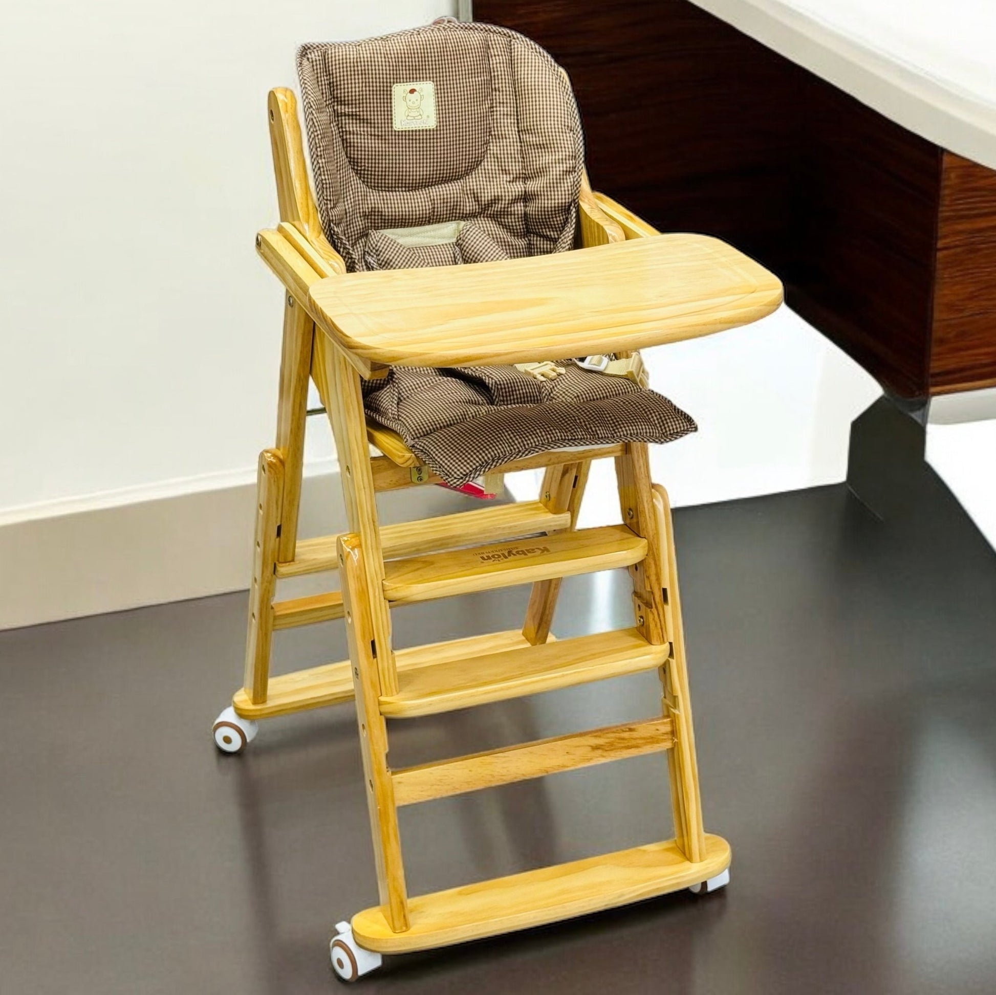 Imported Baby Wooden Cot and Exquisite Imported Baby Wooden Chair Pair Set - Armaa Store Pk