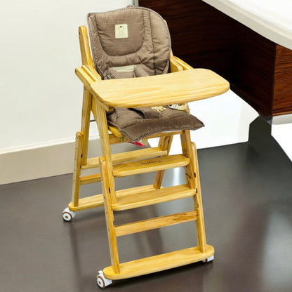 Imported Baby Wooden Cot and Exquisite Imported Baby Wooden Chair Pair Set - Armaa Store Pk