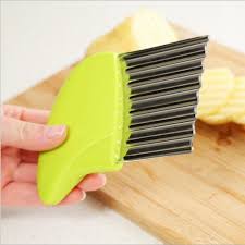 Imported Stainless Steel Crinkle Potato Cutter – Wavy Vegetable Slicer - Armaa Store Pk