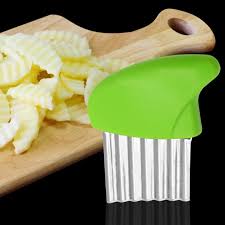 Imported Stainless Steel Crinkle Potato Cutter – Wavy Vegetable Slicer - Armaa Store Pk